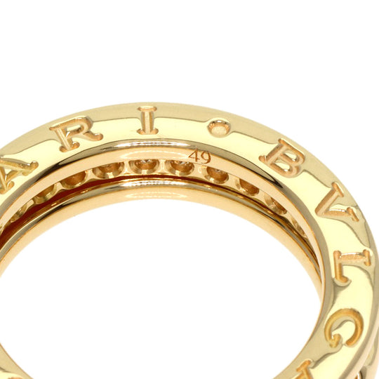 BVLGARI Ring 18K Yellow Gold gold B-zero1 B-zero One 1 Band XS Diamond #49