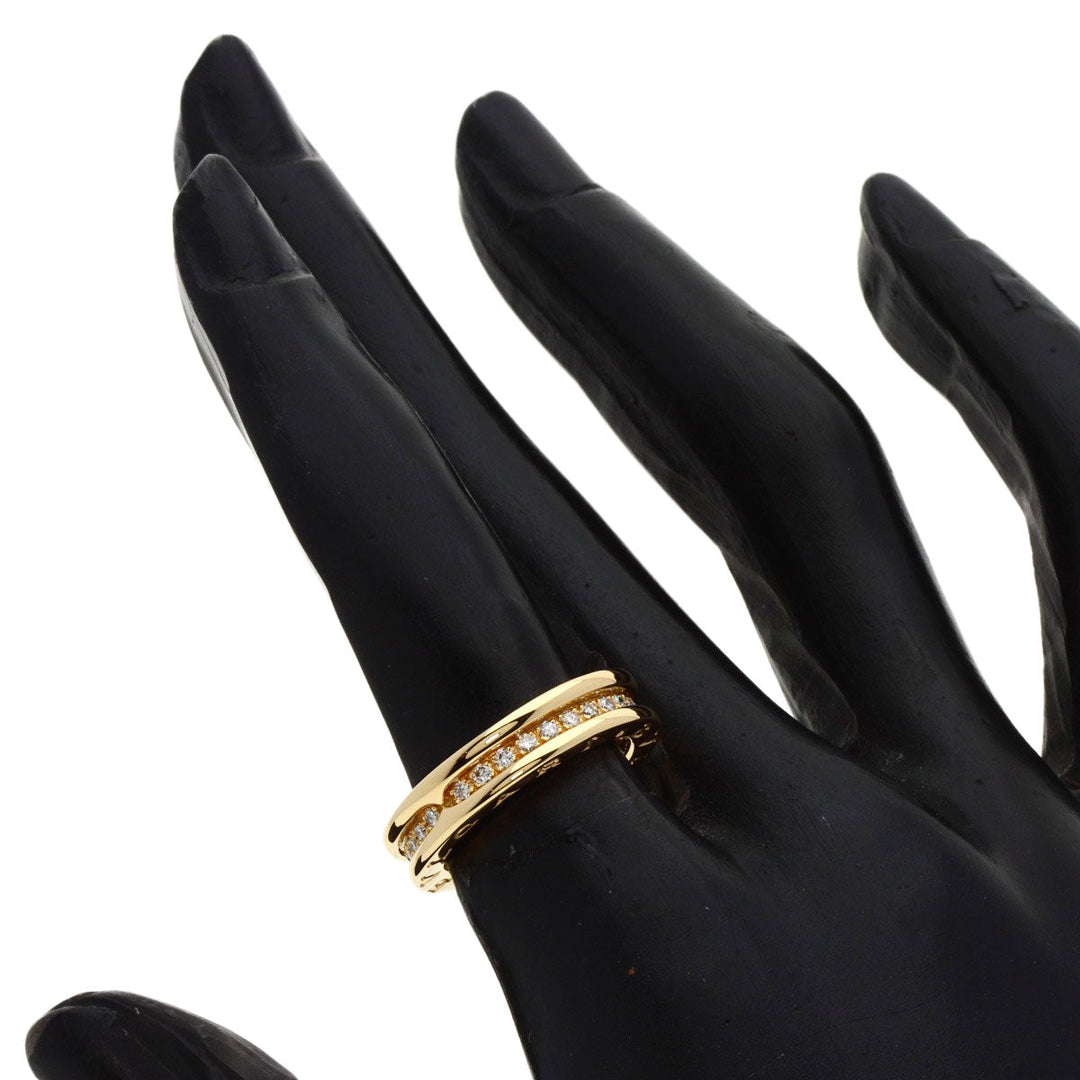 BVLGARI Ring 18K Yellow Gold gold B-zero1 B-zero One 1 Band XS Diamond #49