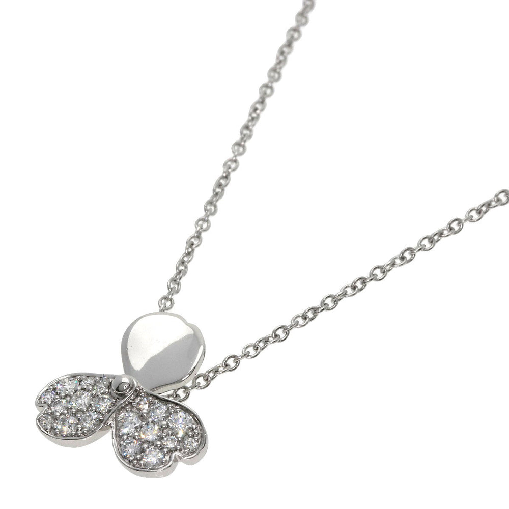 TIFFANY&Co. bracelet PT950 Silver Paper Flower Diamond