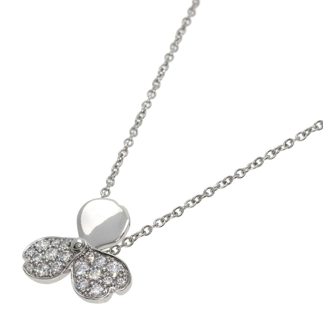 TIFFANY&Co. bracelet PT950 Silver Paper Flower Diamond