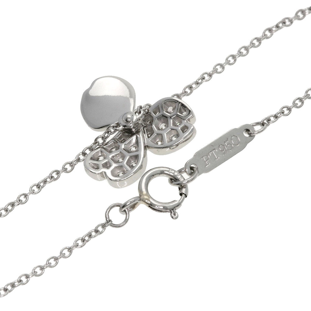 TIFFANY&Co. bracelet PT950 Silver Paper Flower Diamond