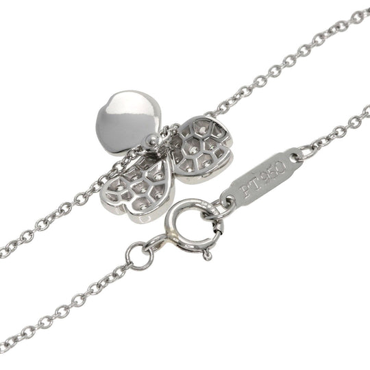 TIFFANY&Co. bracelet PT950 Silver Paper Flower Diamond
