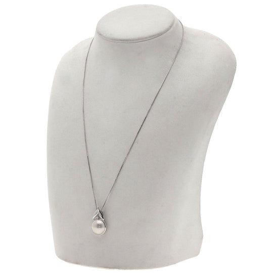 TASAKI Necklace K18WG Silver Mabe Pearl Pearl