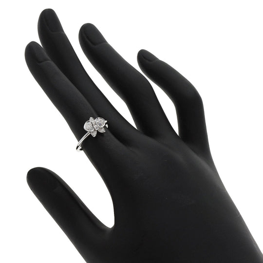 CARTIER Ring K18WG Silver Caress d'Orchidee Diamond #48