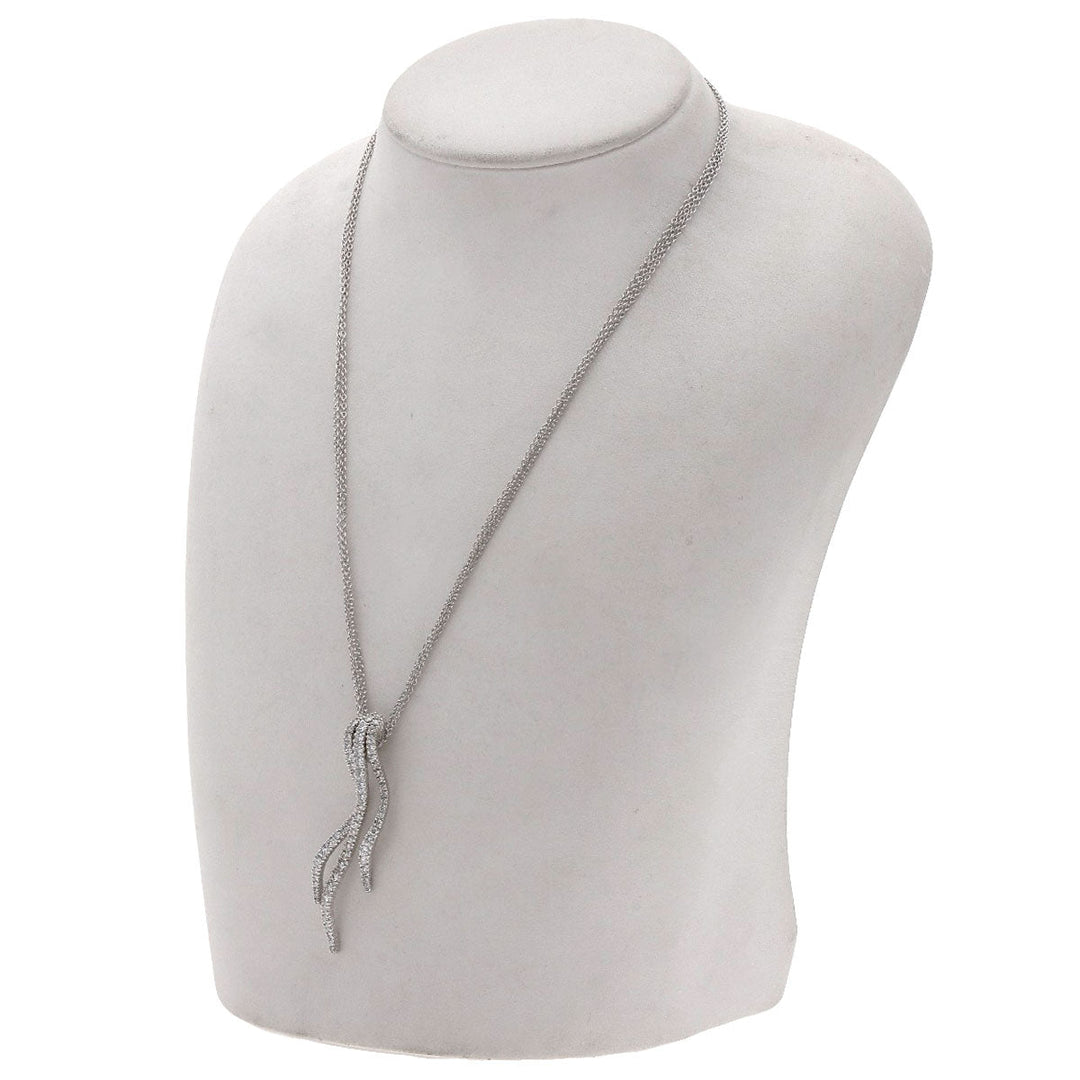 Damiani Necklace K18WG Silver diamond