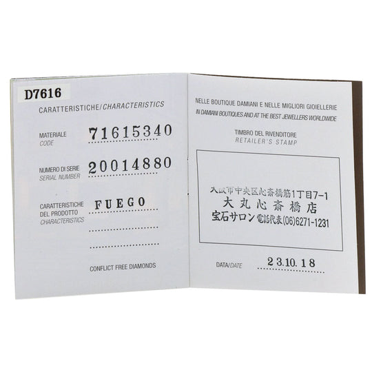 Damiani Necklace K18WG Silver diamond