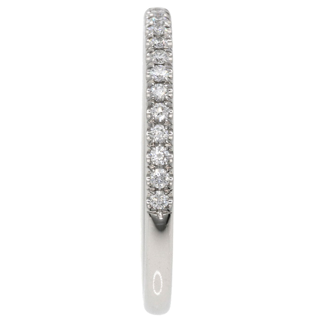 HARRY WINSTON Ring PT950 Silver Half Diamond