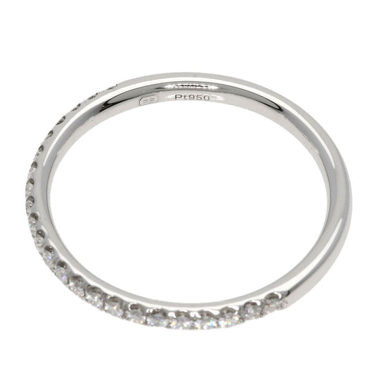 HARRY WINSTON Ring PT950 Silver Half Diamond