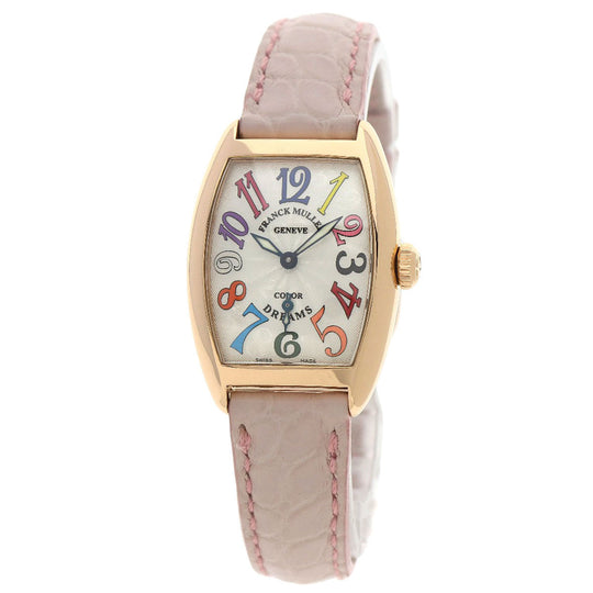 FRANCK MULLER Watches Hand Winding 1750S6 K18PG, leather gold Tonookabex color dream Silver dial Women Used Authentic
