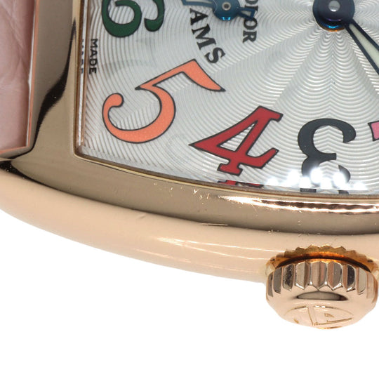 FRANCK MULLER Watches Hand Winding 1750S6 K18PG, leather gold Tonookabex color dream Silver dial Women Used Authentic