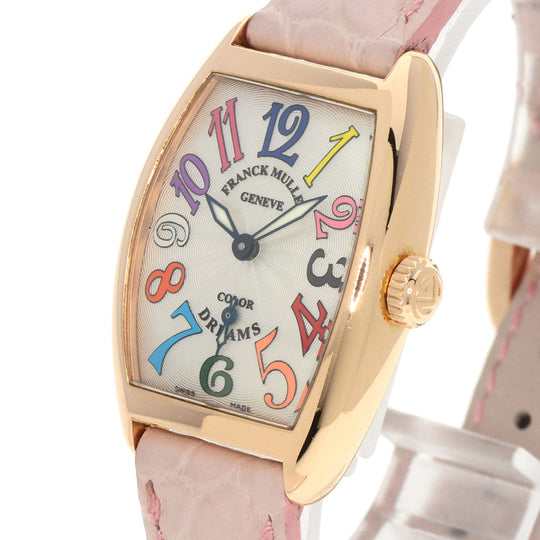FRANCK MULLER Watches Hand Winding 1750S6 K18PG, leather gold Tonookabex color dream Silver dial Women Used Authentic