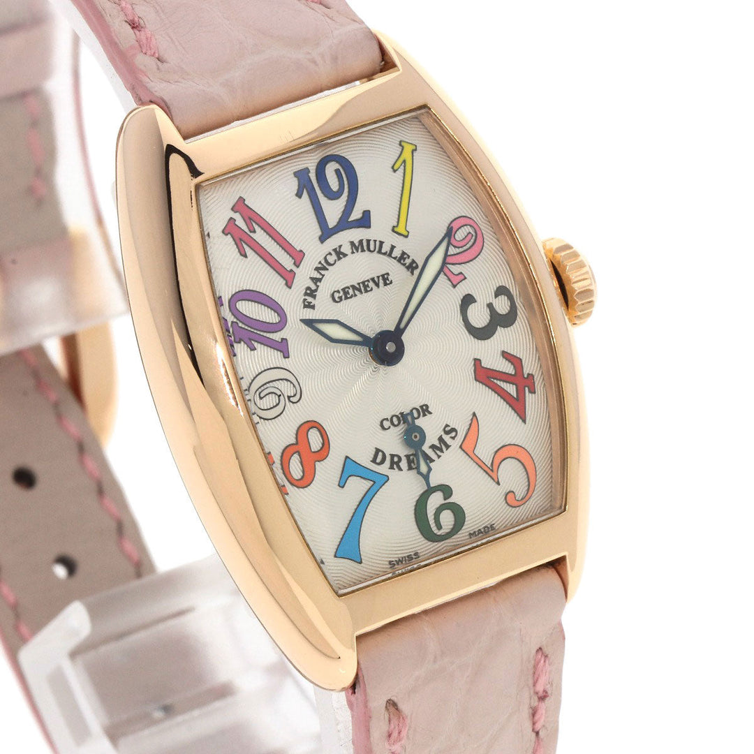FRANCK MULLER Watches Hand Winding 1750S6 K18PG, leather gold Tonookabex color dream Silver dial Women Used Authentic