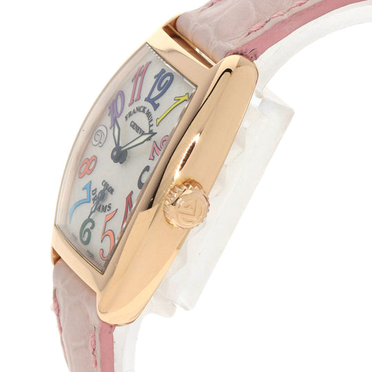 FRANCK MULLER Watches Hand Winding 1750S6 K18PG, leather gold Tonookabex color dream Silver dial Women Used Authentic