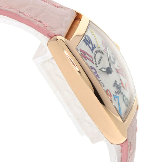 FRANCK MULLER Watches Hand Winding 1750S6 K18PG, leather gold Tonookabex color dream Silver dial Women Used Authentic