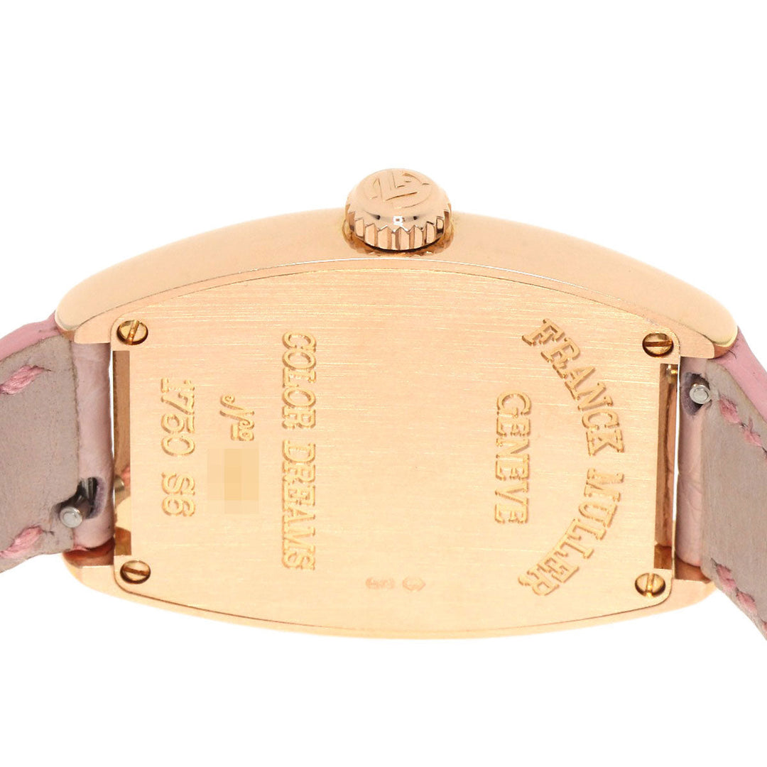 FRANCK MULLER Watches Hand Winding 1750S6 K18PG, leather gold Tonookabex color dream Silver dial Women Used Authentic
