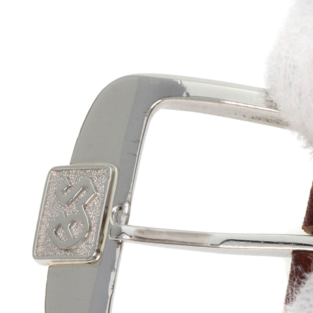 SEIKO Watches Quartz SBGS005 9587-7000 PT950 , leather Silver Grand Seiko Silver dial mens Used Authentic