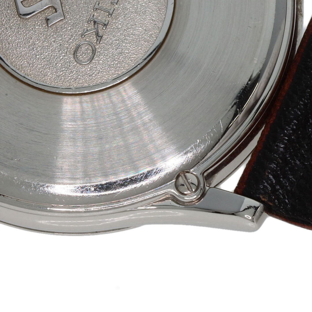 SEIKO Watches Quartz SBGS005 9587-7000 PT950 , leather Silver Grand Seiko Silver dial mens Used Authentic