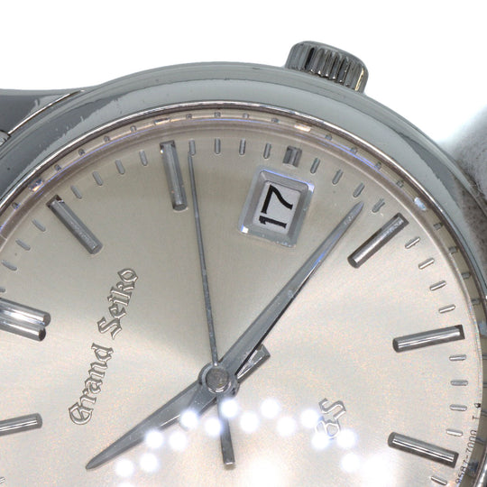 SEIKO Watches Quartz SBGS005 9587-7000 PT950 , leather Silver Grand Seiko Silver dial mens Used Authentic