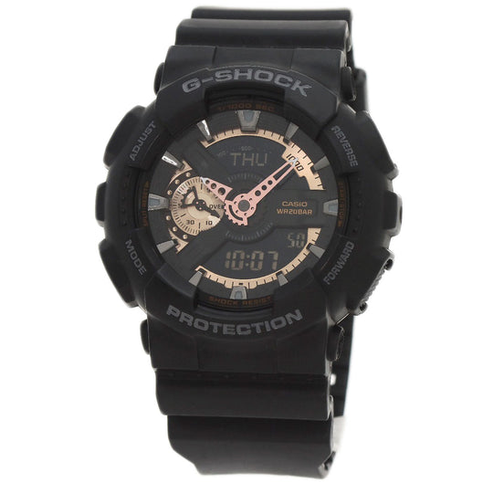 CASIO Watches Quartz GA-110RG Resin-based, Resin black G shock black dial mens Used Authentic