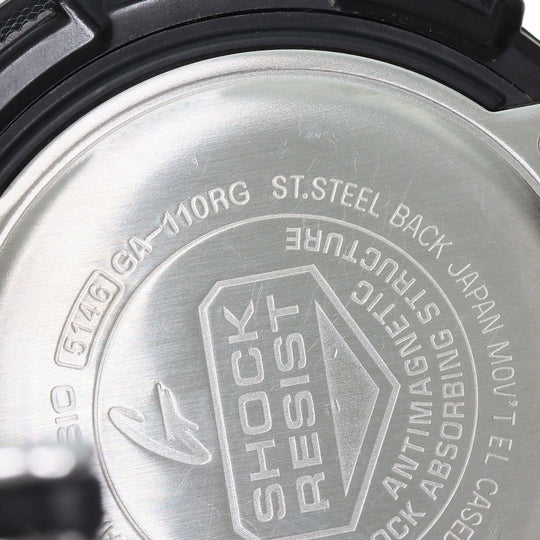 CASIO Watches Quartz GA-110RG Resin-based, Resin black G shock black dial mens Used Authentic