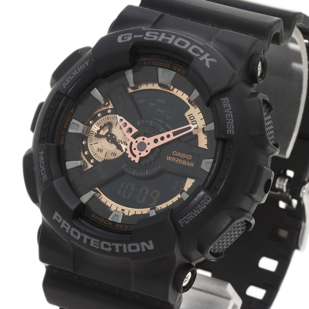 CASIO Watches Quartz GA-110RG Resin-based, Resin black G shock black dial mens Used Authentic