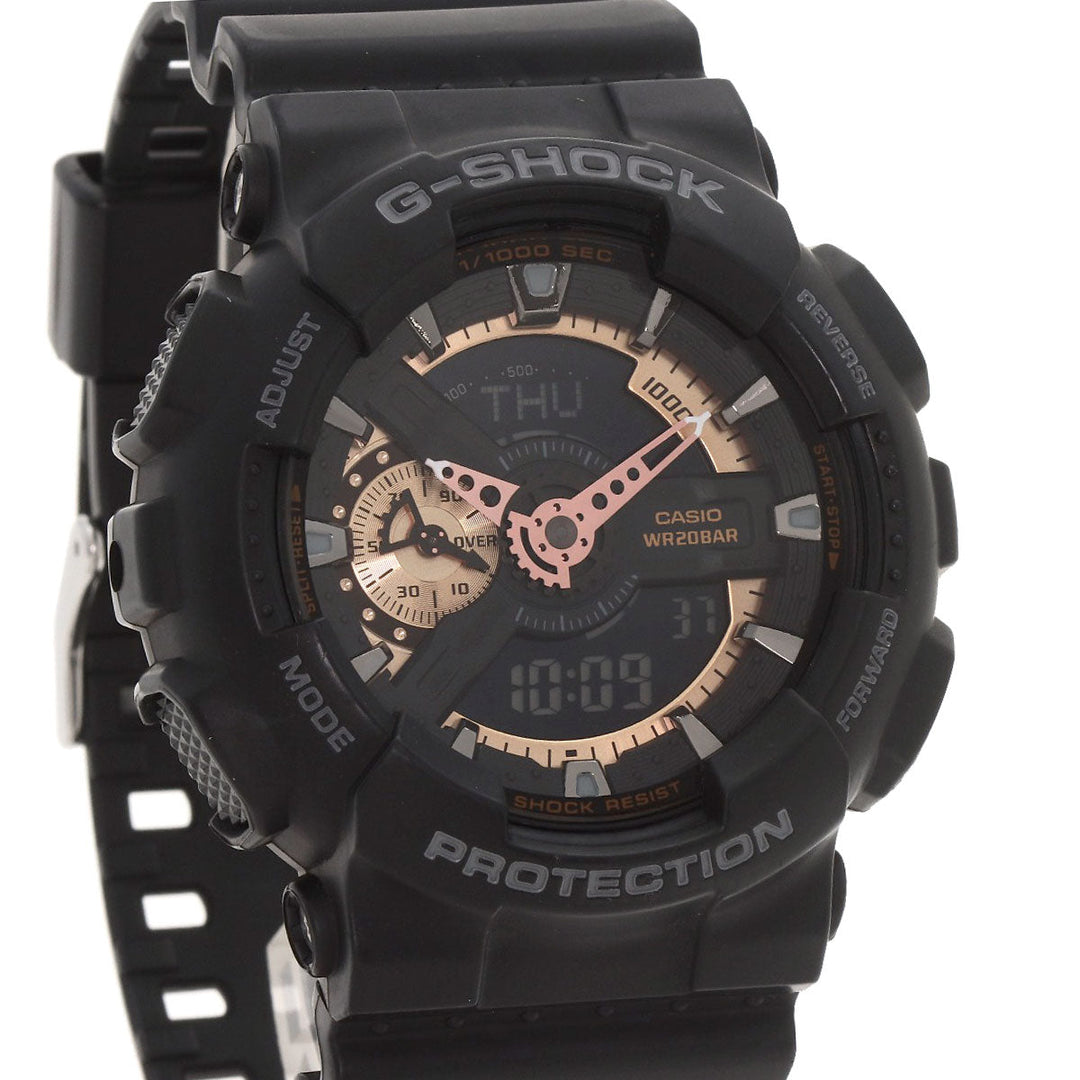 CASIO Watches Quartz GA-110RG Resin-based, Resin black G shock black dial mens Used Authentic