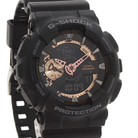 CASIO Watches Quartz GA-110RG Resin-based, Resin black G shock black dial mens Used Authentic