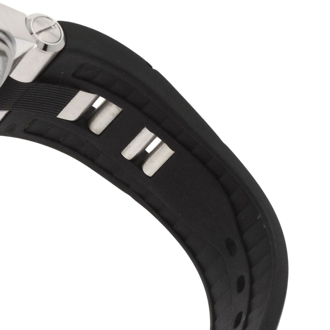 BVLGARI Watches Mechanical Automatic DG42SC Stainless Steel, Rubber, Ceramic Silver Diagono Date Ceramic black dial mens Used Authentic