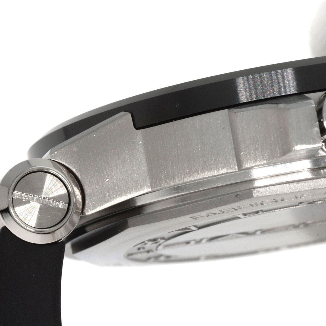 BVLGARI Watches Mechanical Automatic DG42SC Stainless Steel, Rubber, Ceramic Silver Diagono Date Ceramic black dial mens Used Authentic