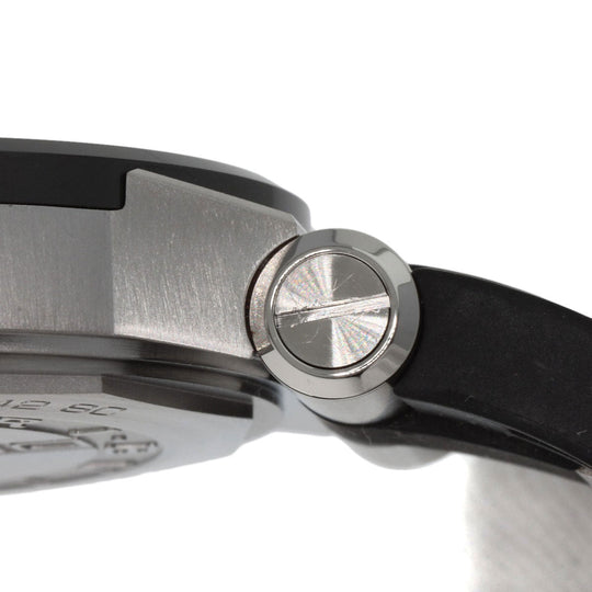 BVLGARI Watches Mechanical Automatic DG42SC Stainless Steel, Rubber, Ceramic Silver Diagono Date Ceramic black dial mens Used Authentic