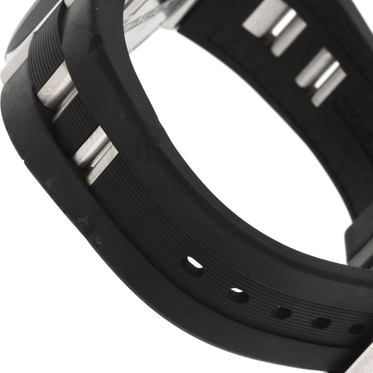 BVLGARI Watches Mechanical Automatic DG42SC Stainless Steel, Rubber, Ceramic Silver Diagono Date Ceramic black dial mens Used Authentic