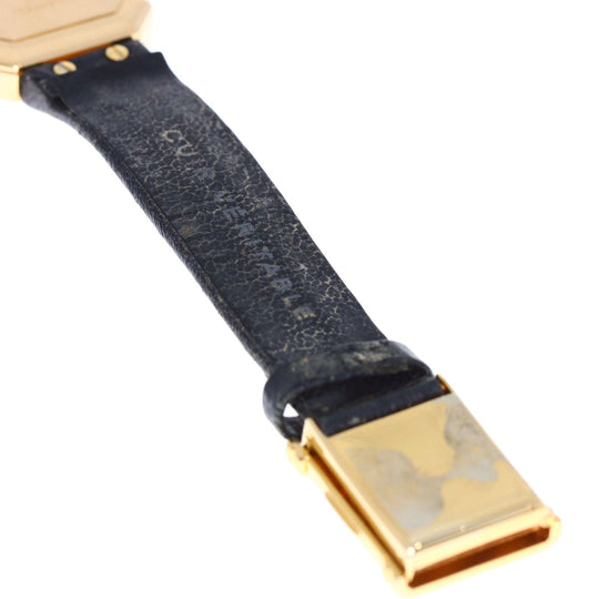 CHANEL Watches Quartz H0090 K18YG, leather gold Premiere black dial Women Used Authentic