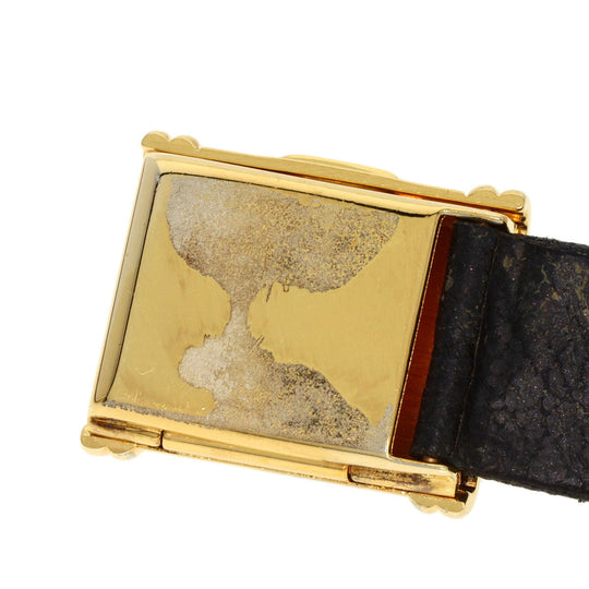CHANEL Watches Quartz H0090 K18YG, leather gold Premiere black dial Women Used Authentic