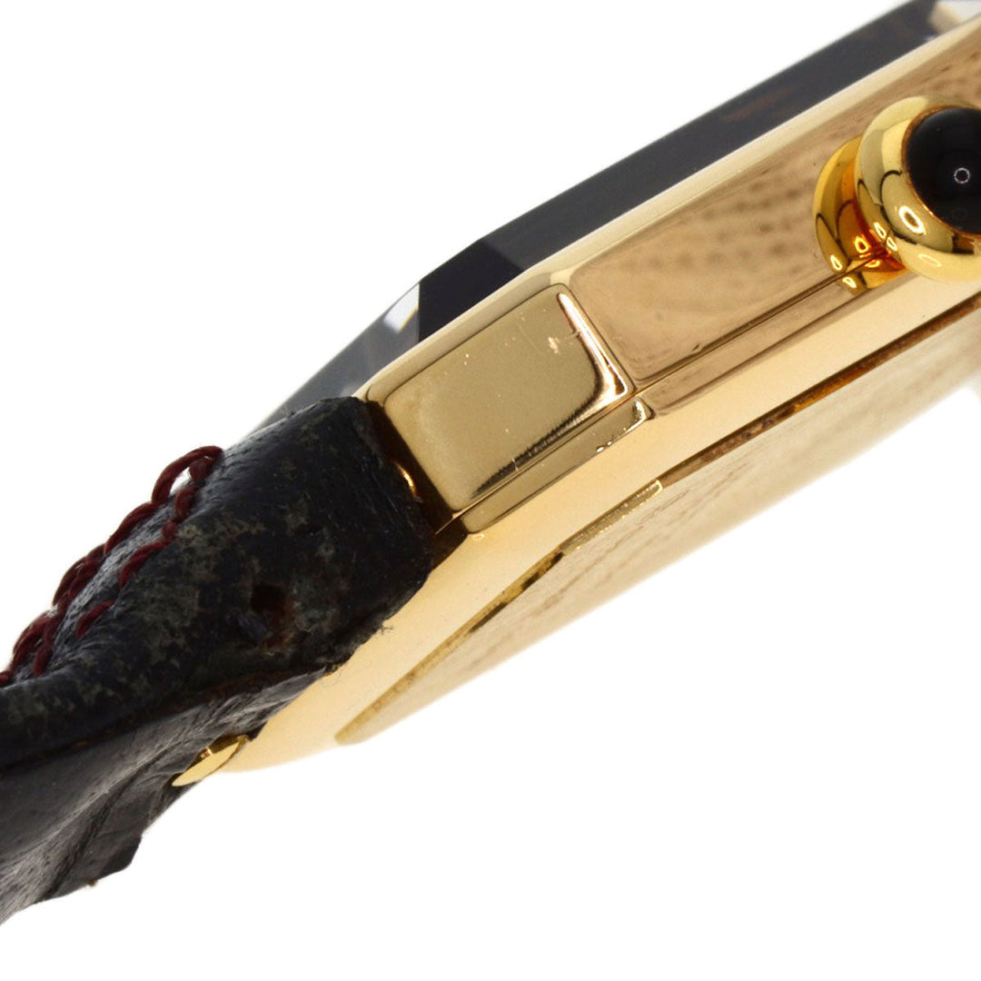 CHANEL Watches Quartz H0090 K18YG, leather gold Premiere black dial Women Used Authentic