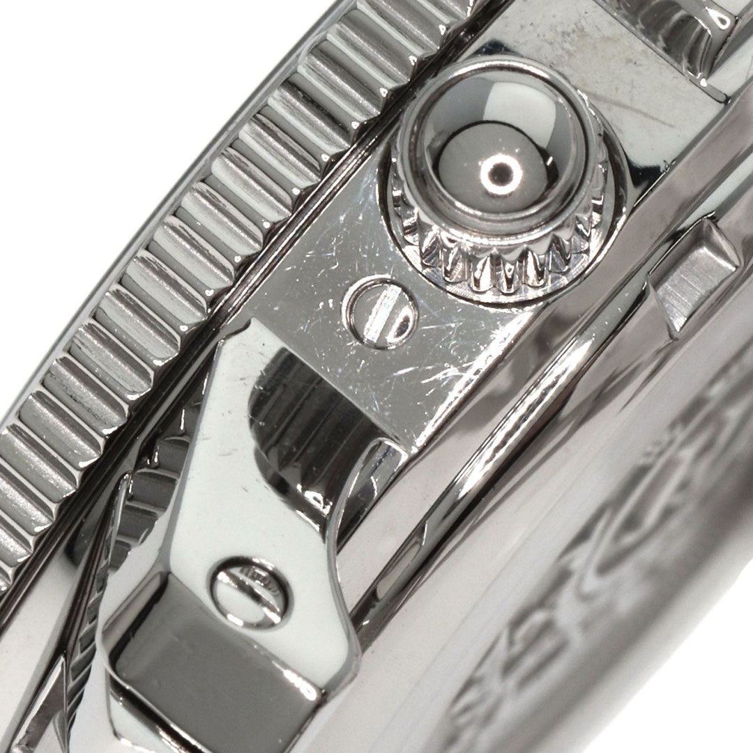 HERMES Watches Quartz CL2.910 Stainless Steel , Stainless Steel Silver Clipper Diver Chronograph black dial mens Used Authentic