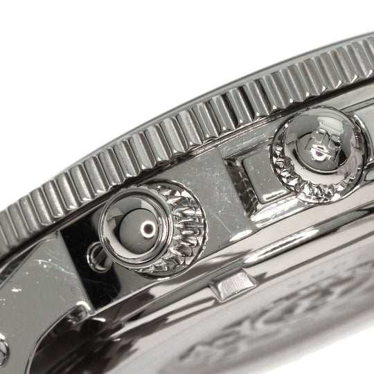 HERMES Watches Quartz CL2.910 Stainless Steel , Stainless Steel Silver Clipper Diver Chronograph black dial mens Used Authentic