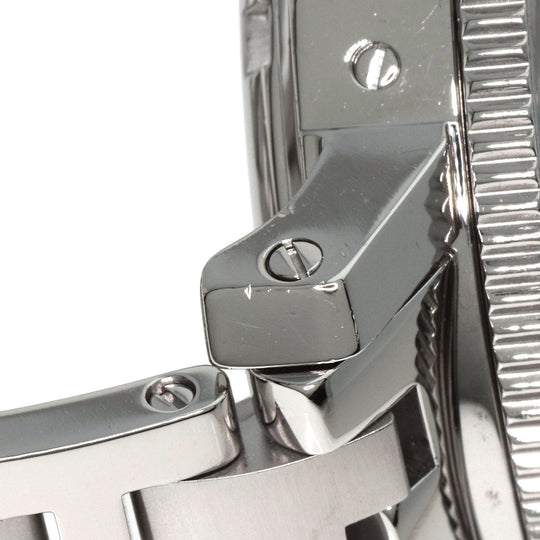 HERMES Watches Quartz CL2.910 Stainless Steel , Stainless Steel Silver Clipper Diver Chronograph black dial mens Used Authentic