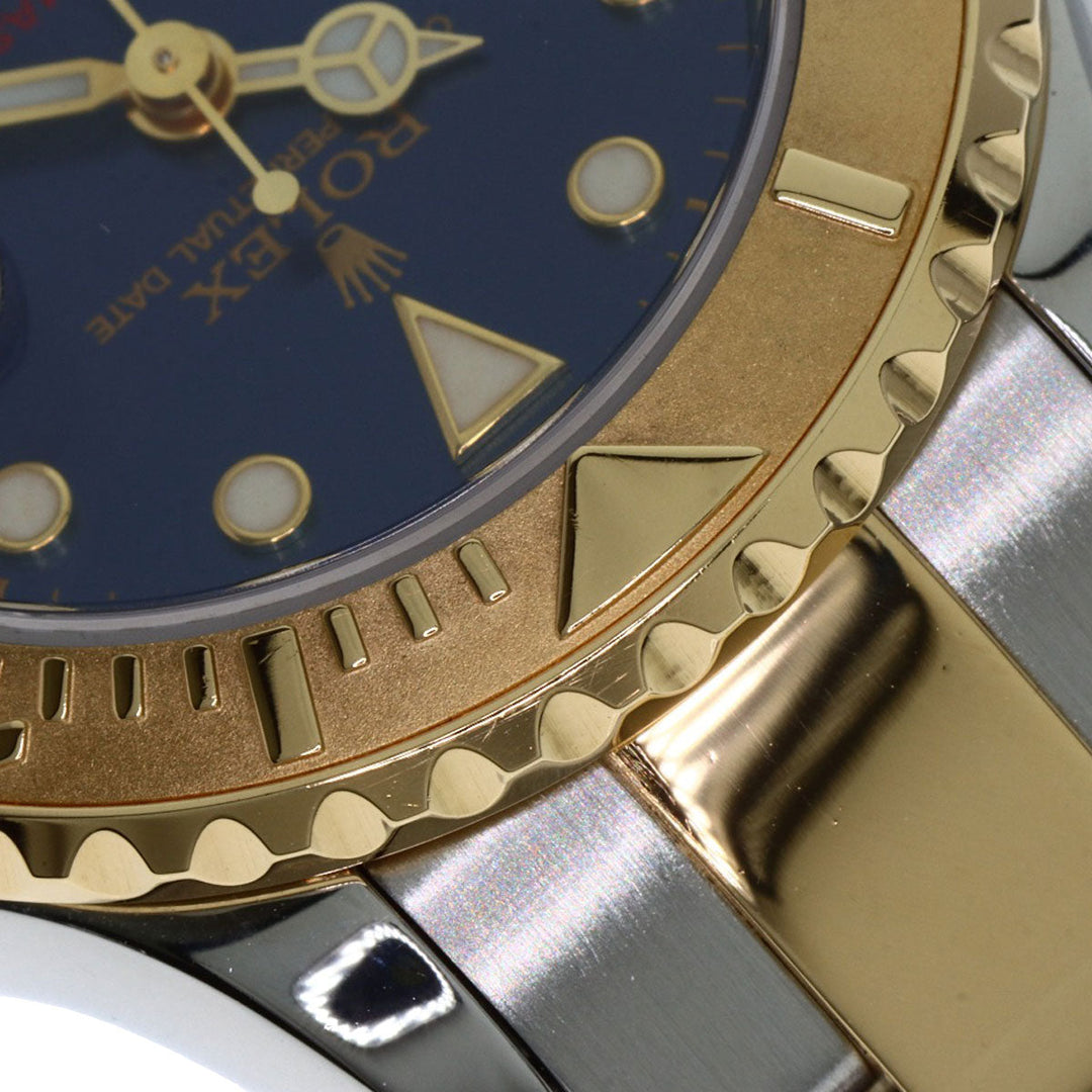 ROLEX Watches Mechanical Automatic 69623 Stainless Steel , SSxK18YG gold Yacht master blue dial Women Used Authentic