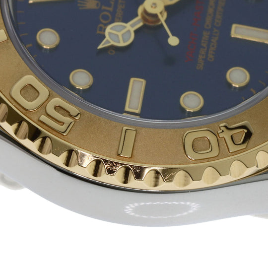 ROLEX Watches Mechanical Automatic 69623 Stainless Steel , SSxK18YG gold Yacht master blue dial Women Used Authentic