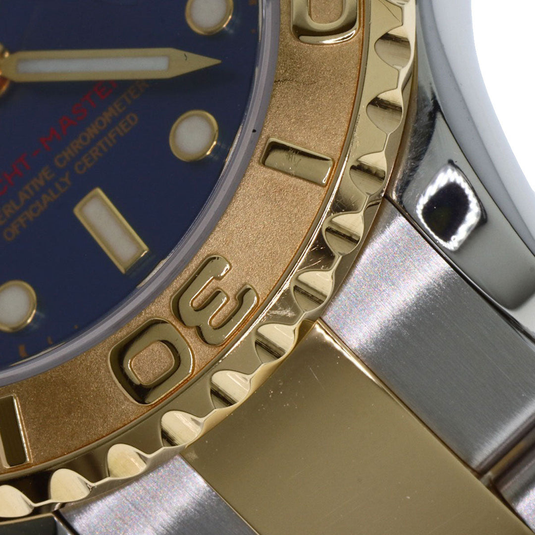 ROLEX Watches Mechanical Automatic 69623 Stainless Steel , SSxK18YG gold Yacht master blue dial Women Used Authentic