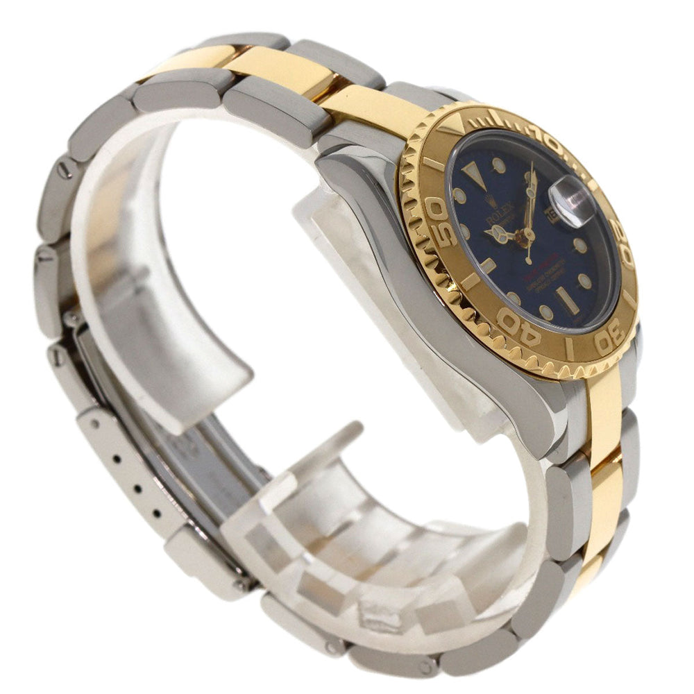 ROLEX Watches Mechanical Automatic 69623 Stainless Steel , SSxK18YG gold Yacht master blue dial Women Used Authentic