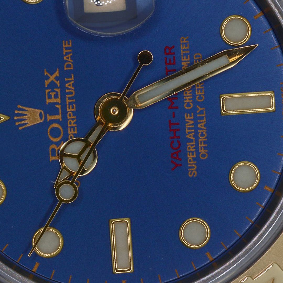 ROLEX Watches Mechanical Automatic 69623 Stainless Steel , SSxK18YG gold Yacht master blue dial Women Used Authentic