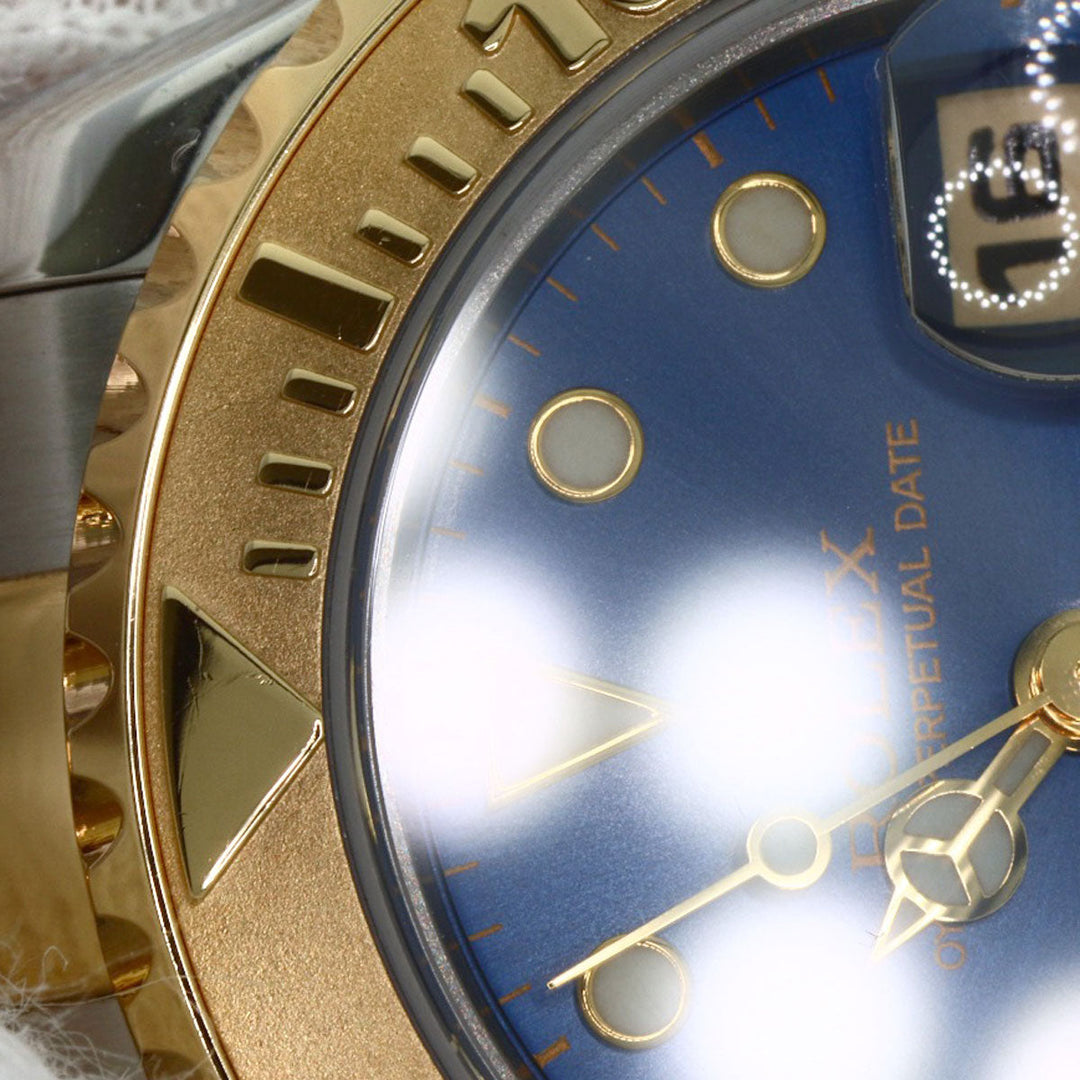 ROLEX Watches Mechanical Automatic 69623 Stainless Steel , SSxK18YG gold Yacht master blue dial Women Used Authentic