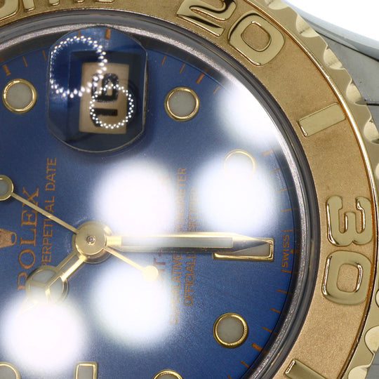 ROLEX Watches Mechanical Automatic 69623 Stainless Steel , SSxK18YG gold Yacht master blue dial Women Used Authentic