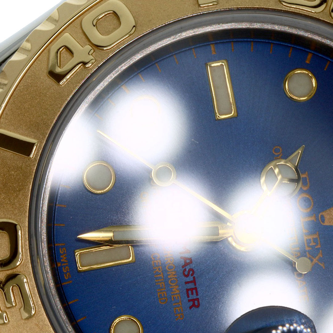ROLEX Watches Mechanical Automatic 69623 Stainless Steel , SSxK18YG gold Yacht master blue dial Women Used Authentic