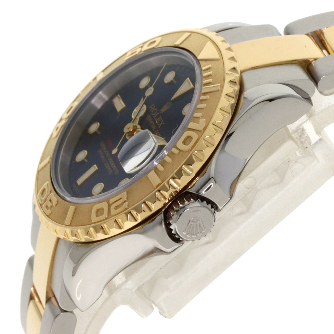 ROLEX Watches Mechanical Automatic 69623 Stainless Steel , SSxK18YG gold Yacht master blue dial Women Used Authentic