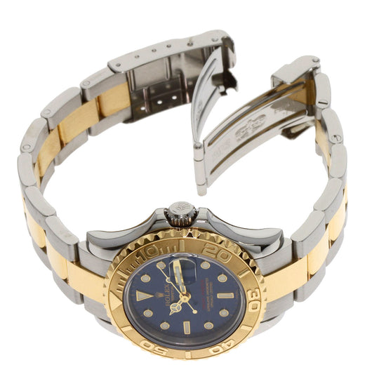 ROLEX Watches Mechanical Automatic 69623 Stainless Steel , SSxK18YG gold Yacht master blue dial Women Used Authentic