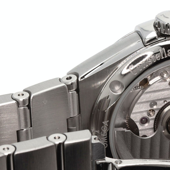OMEGA Watches Mechanical Automatic 123.10.35.20.01.002 Stainless Steel , Stainless Steel Silver Constellation Co-Axial 1.4" black dial Women Used Authentic