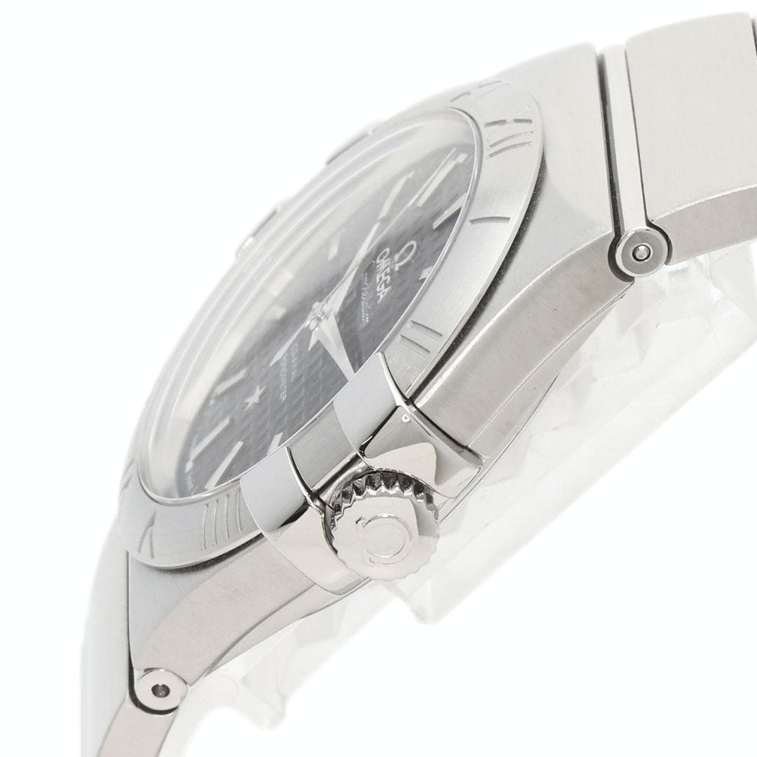 OMEGA Watches Mechanical Automatic 123.10.35.20.01.002 Stainless Steel , Stainless Steel Silver Constellation Co-Axial 1.4" black dial Women Used Authentic