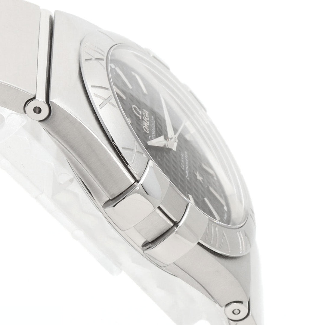 OMEGA Watches Mechanical Automatic 123.10.35.20.01.002 Stainless Steel , Stainless Steel Silver Constellation Co-Axial 1.4" black dial Women Used Authentic